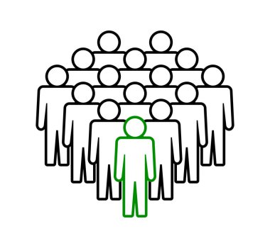 Sembol, insan ikonu. vektör dosyası.