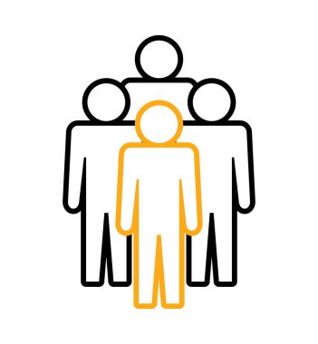 Sembol, insan ikonu. vektör dosyası.