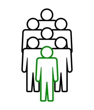 Sembol, insan ikonu. vektör dosyası.