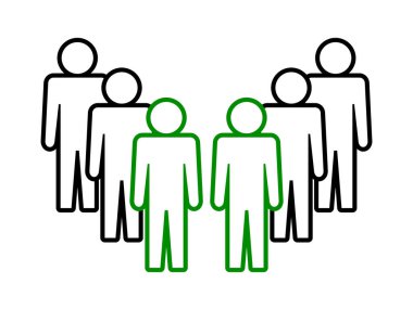 Sembol, insan ikonu. vektör dosyası.