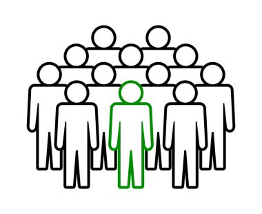 Sembol, insan ikonu. vektör dosyası.