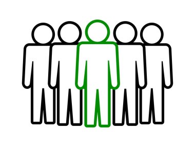 Sembol, insan ikonu. vektör dosyası.