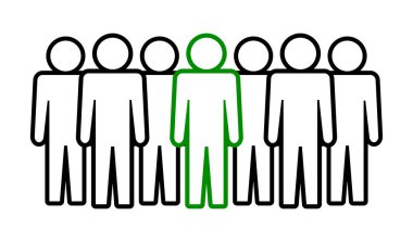 Sembol, insan ikonu. vektör dosyası.