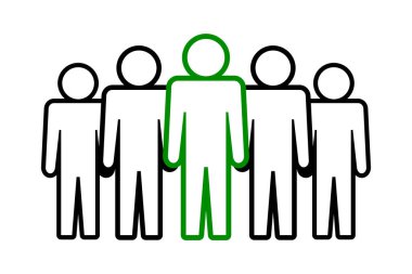 Sembol, insan ikonu. vektör dosyası.