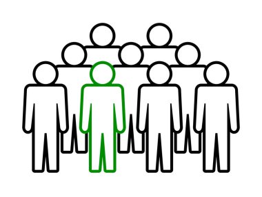 Sembol, insan ikonu. vektör dosyası.