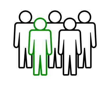 Sembol, insan ikonu. vektör dosyası.