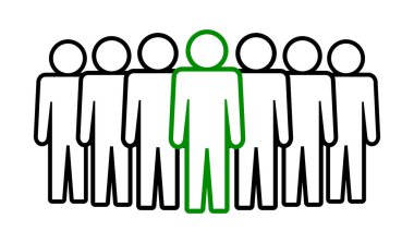 Sembol, insan ikonu. vektör dosyası.