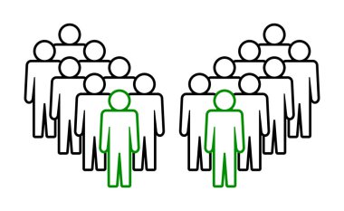 Sembol, insan ikonu. vektör dosyası.