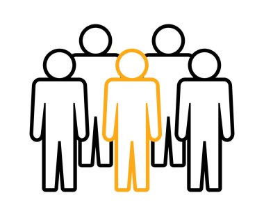 Sembol, insan ikonu. vektör dosyası.