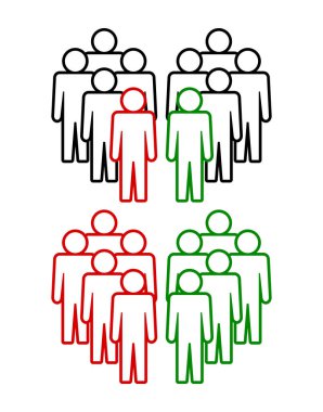 Sembol, insan ikonu. vektör dosyası.