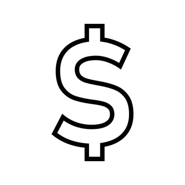 Dolar işareti simgesi, vektör grafikleri