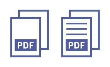 PDF dosya simgesi beyaz arka plan üzerinde