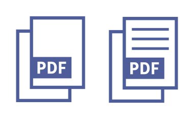 PDF dosya simgesi beyaz arka plan üzerinde