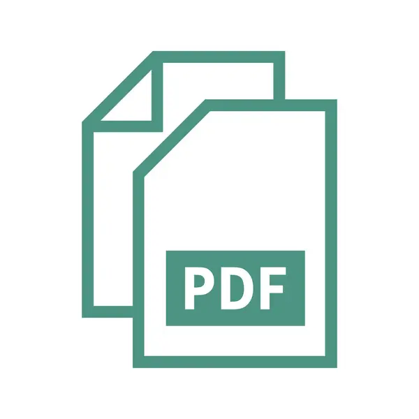 stock vector pdf file icon on white background