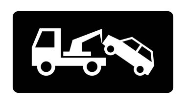 Yol kenarı yardım aracı - araba çekme simgesi