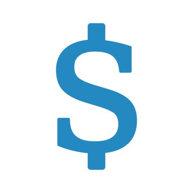 Dolar vektör renk simgesi
