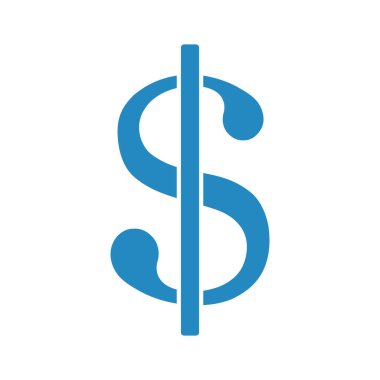 Dolar vektör renk simgesi