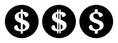 Dolar simgesi seti, vektör grafikleri