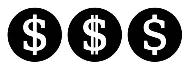 Dolar simgesi seti, vektör grafikleri