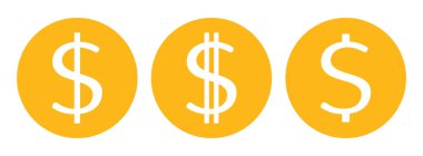 Dolar simgesi seti, vektör grafikleri