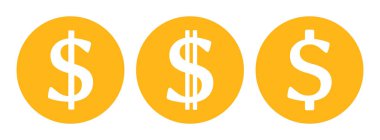 Dolar simgesi seti, vektör grafikleri