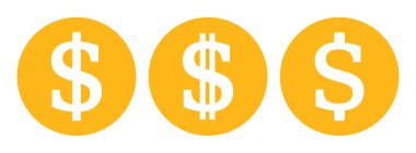 Dolar simgesi seti, vektör grafikleri