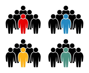 Sembol, insan ikonu. vektör dosyası.