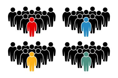 Sembol, insan ikonu. vektör dosyası.