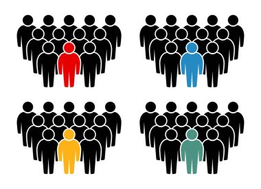 Sembol, insan ikonu. vektör dosyası.