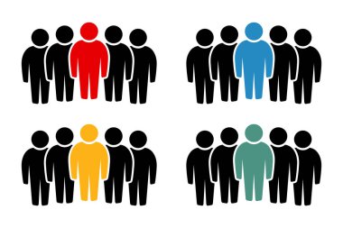 Sembol, insan ikonu. vektör dosyası.