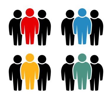 Sembol, insan ikonu. vektör dosyası.