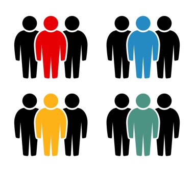 Sembol, insan ikonu. vektör dosyası.