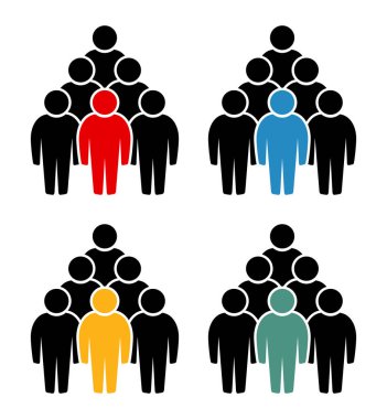 Sembol, insan ikonu. vektör dosyası.