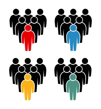 Sembol, insan ikonu. vektör dosyası.