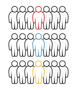 Sembol, insan ikonu. vektör dosyası.