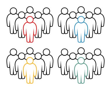 Sembol, insan ikonu. vektör dosyası.