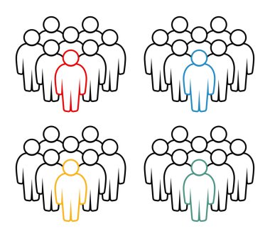 Sembol, insan ikonu. vektör dosyası.