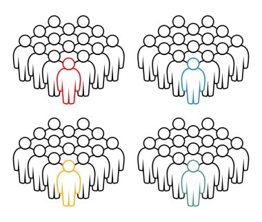 Sembol, insan ikonu. vektör dosyası.