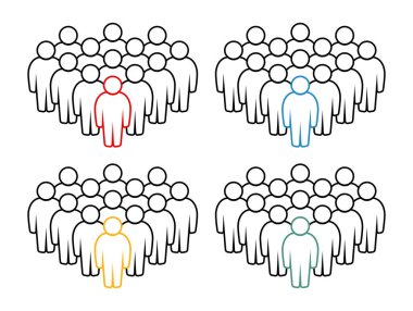 Sembol, insan ikonu. vektör dosyası.