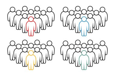 Sembol, insan ikonu. vektör dosyası.