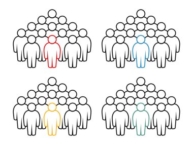 Sembol, insan ikonu. vektör dosyası.