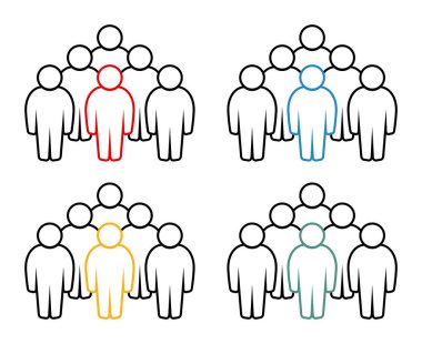 Sembol, insan ikonu. vektör dosyası.