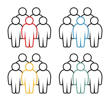 Sembol, insan ikonu. vektör dosyası.