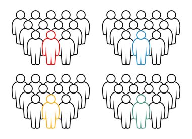 Sembol, insan ikonu. vektör dosyası.