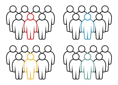 Sembol, insan ikonu. vektör dosyası.