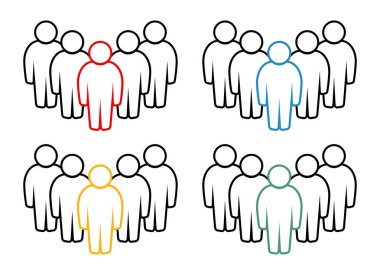 Sembol, insan ikonu. vektör dosyası.