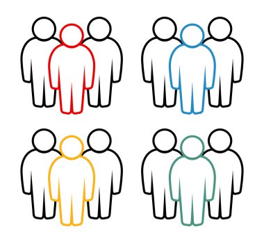 Sembol, insan ikonu. vektör dosyası.