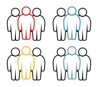 Sembol, insan ikonu. vektör dosyası.