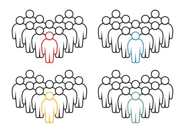 Sembol, insan ikonu. vektör dosyası.