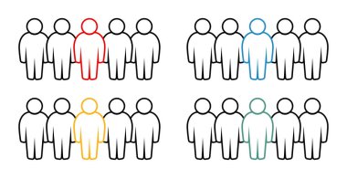 Sembol, insan ikonu. vektör dosyası.